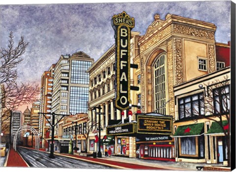Framed Shea&#39;s Buffalo, Buffalo Ny Print
