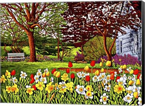 Framed Spring Garden II, Eden Ny Print