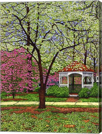 Framed Springtime In The Park Print