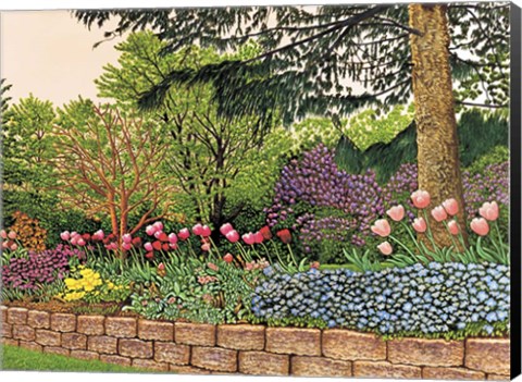 Framed Tulips And Lilacs Print