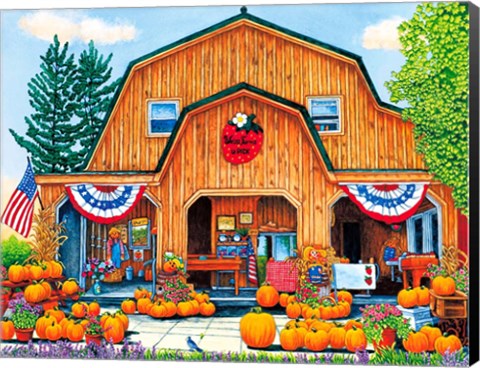 Framed Weiss Farms Pumpkins Print
