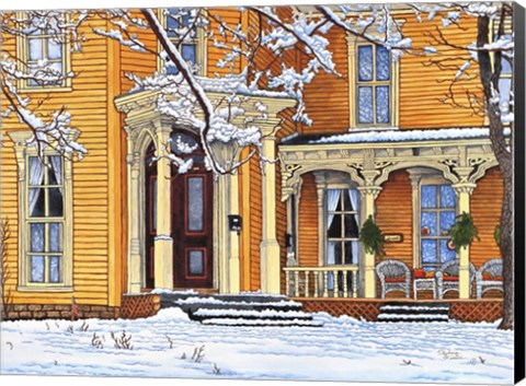 Framed Welcome Home, Springville Ny Print