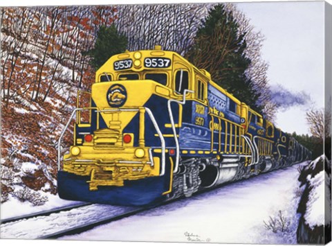Framed Engine #9537 Print