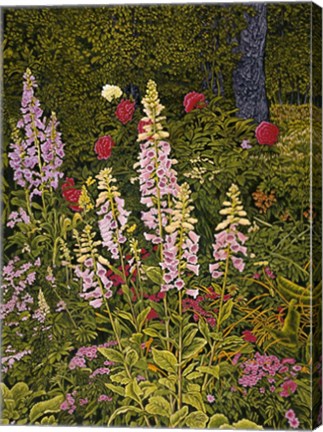 Framed Foxglove &amp; Peonies Print