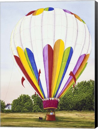 Framed Hot Air Balloon Print