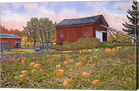 Framed Pumpkin Patch Print