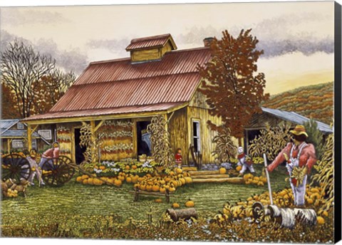 Framed Pumpkin Shed Print