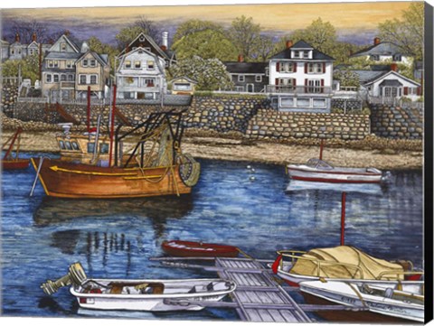 Framed Rockport Harbor Print