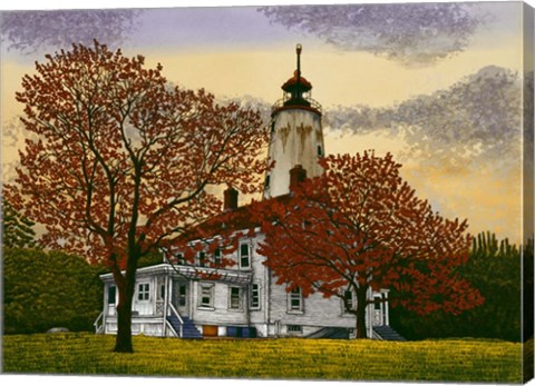 Framed Sandy Hook Lighthouse Print