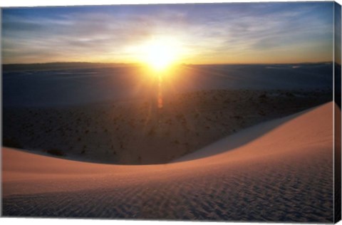 Framed Curved Dune Spot Removed Print