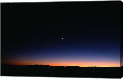 Framed Moon Planets Print