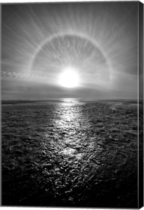 Framed Sun Halo Streak Silver Print