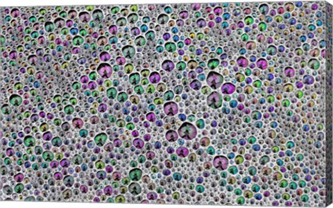 Framed Vibrant Sea Foam Print