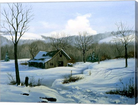 Framed Winter Landscape 1 Print