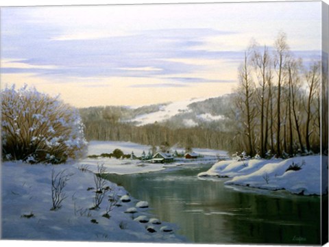 Framed Winter Landscape 5 Print