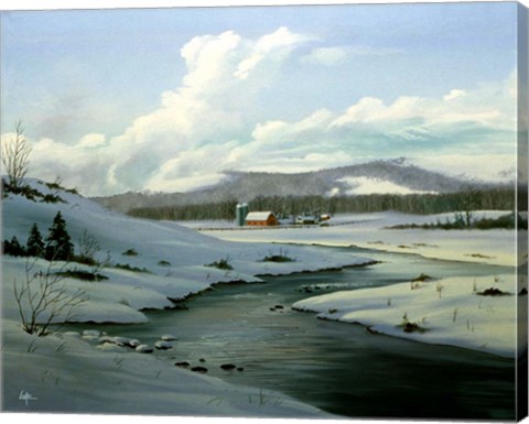 Framed Winter Landscape 18 Print