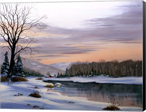 Framed Winter Landscape 19 Print
