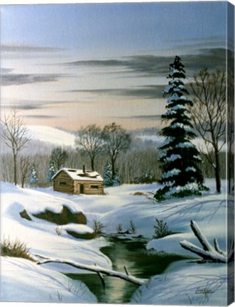Framed Winter Landscape 22 Print