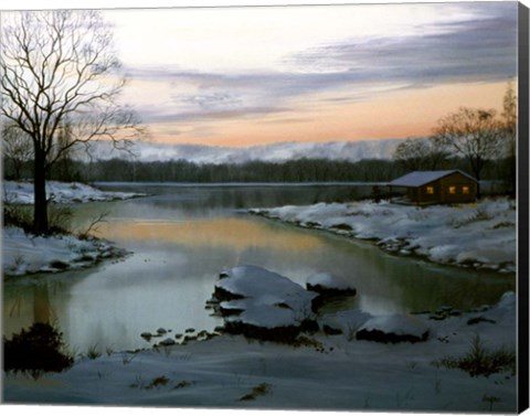 Framed Winter Landscape 23 Print