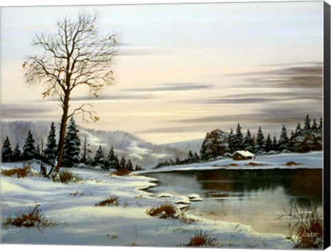 Framed Winter Landscape 25 Print