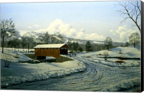 Framed Winter Landscape 27 Print
