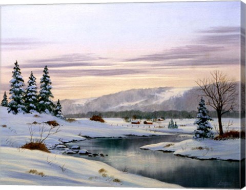 Framed Winter Landscape 31 Print