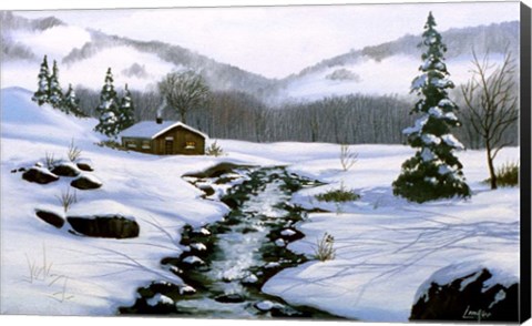 Framed Winter Landscape 32 Print