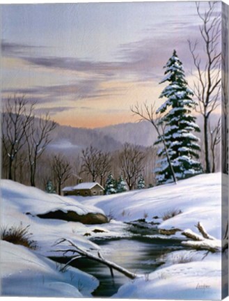 Framed Winter Landscape 36 Print