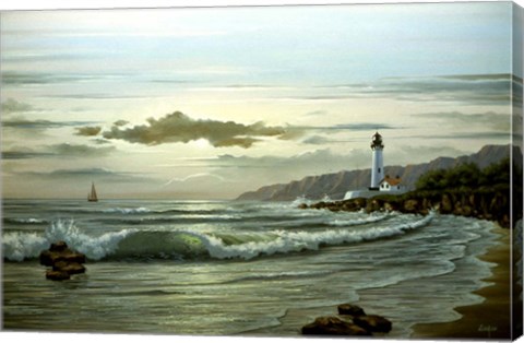 Framed Lighthouse 4 Print