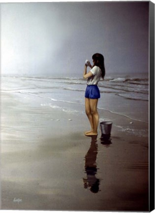Framed Day on the Beach 4 Print