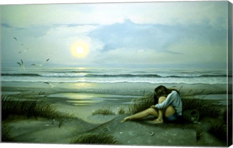 Framed Day on the Beach 5 Print