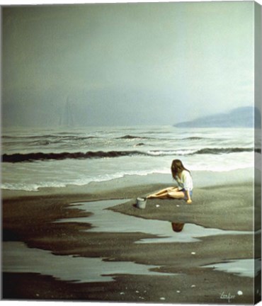 Framed Day on the Beach 6 Print