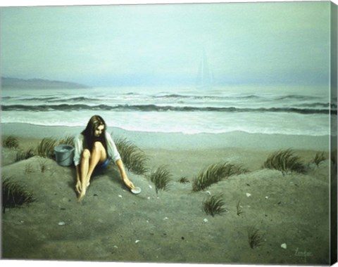 Framed Day on the Beach 8 Print