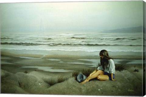 Framed Day on the Beach 9 Print