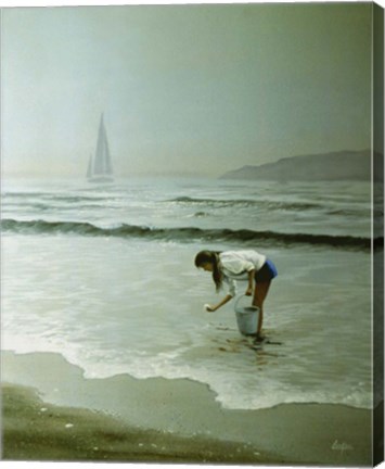 Framed Day on the Beach 10 Print