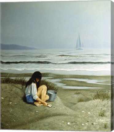 Framed Day on the Beach 11 Print