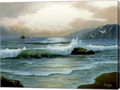 Framed Waves 9 Print