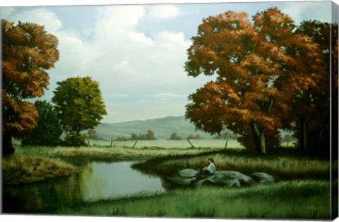 Framed Autumn Trees 1 Print