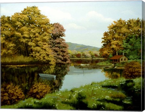 Framed Autumn Trees 4 Print
