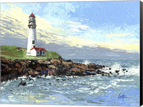 Framed Blue Point Light Print