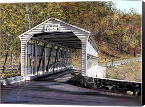 Framed Knox Bridge - Valley Forge Pa Print