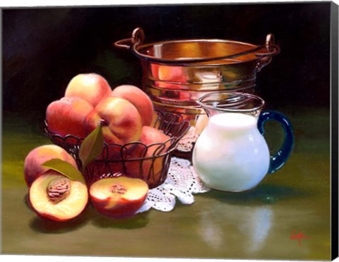 Framed Peaches &amp; Cream Print