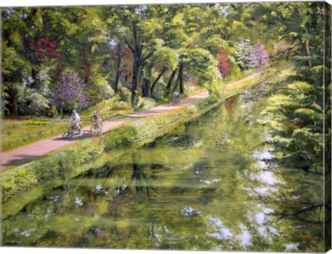 Framed Along The Canal Print