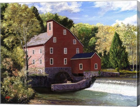 Framed Red Mill Print
