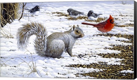 Framed Under The Feeder Print