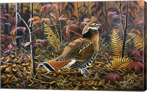 Framed Under The Brambles Print