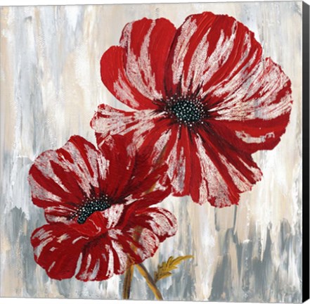 Framed Red Poppies II Print