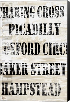 Framed Over and Under London Transit Print