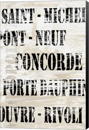 Framed Over and Under Paris Transit Print