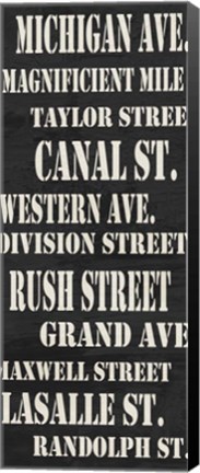Framed Chicago Streets Print